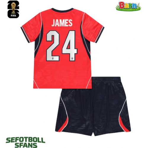 England Reece James #24 Bortaställ Barn VM 2026 Kortärmad (+ Korta byxor)
